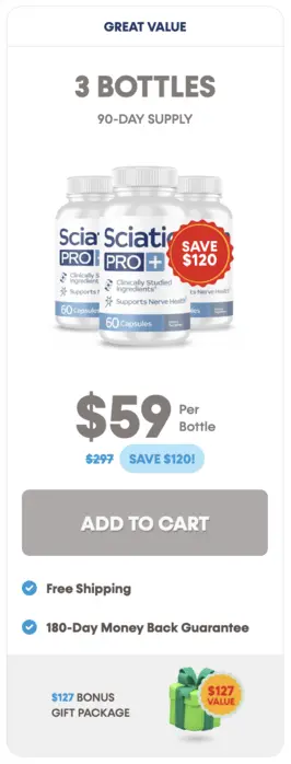 Sciatica Pro 3 bottles